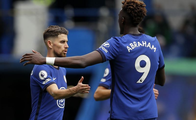 Jorginho and Tammy Abraham had a brief argument on who should take Chelsea's second penalty.